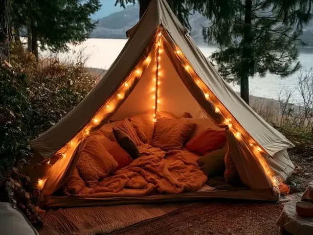 How to Create a Cozy Tent Living Room Setup