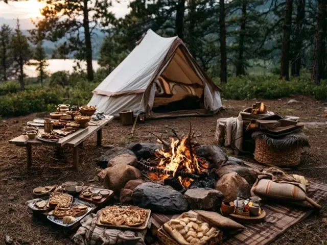 Rustic Tent Camping Aesthetic Food: Simple Yet Beautiful Meals