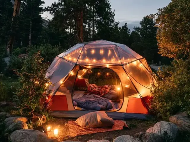Tent Camping Aesthetic Night: Create a Warm Glow After Dark